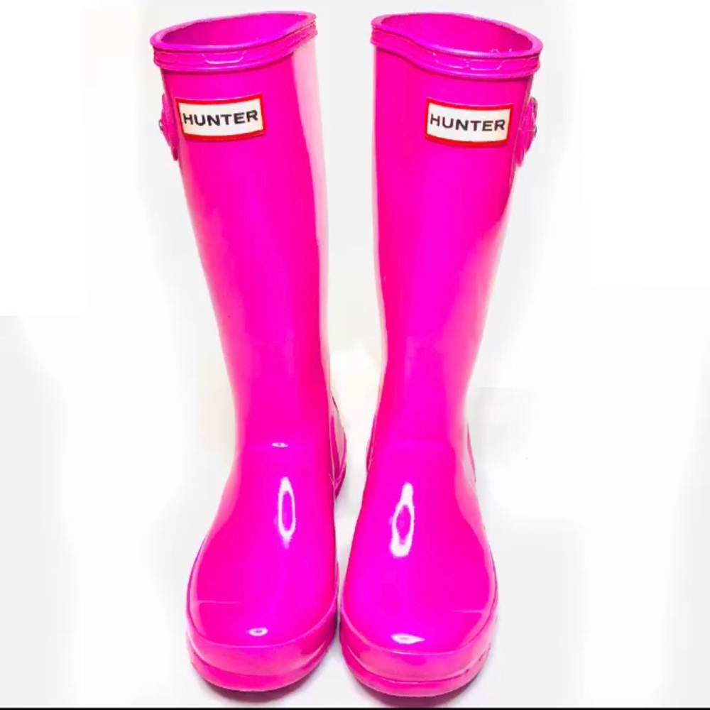 Girls Pink Hunter Rain Boots